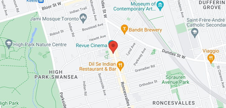 map of 388 RONCESVALLES AVE